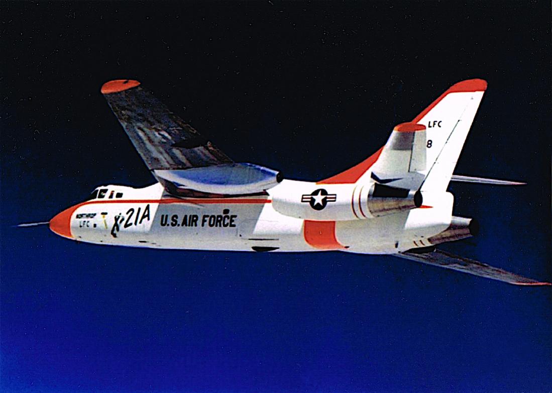 Naam: Foto 634. Northrop X-21A (55-0408), based on the Douglas WB-66D airframe.jpg
Bekeken: 476
Grootte: 82,3 KB