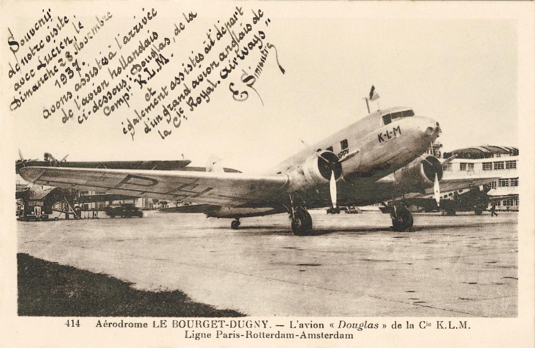 Naam: Kaart 840. KLM DC-2 op Le Bourget-Dugny. 1100 breed.jpg
Bekeken: 709
Grootte: 127,2 KB